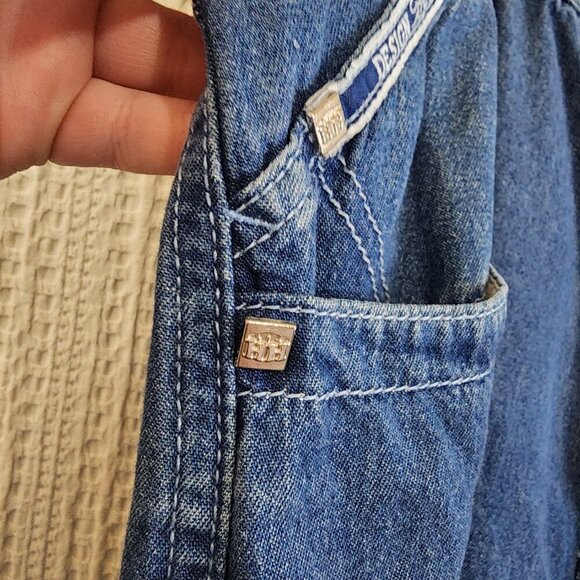 Vintage FOX Y2K Baggy Hip Hop Zipper Denim Men's Jean Shorts Size 3X - Picture 8 of 15